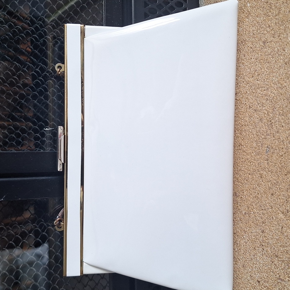 Vintage Ande White Clutch